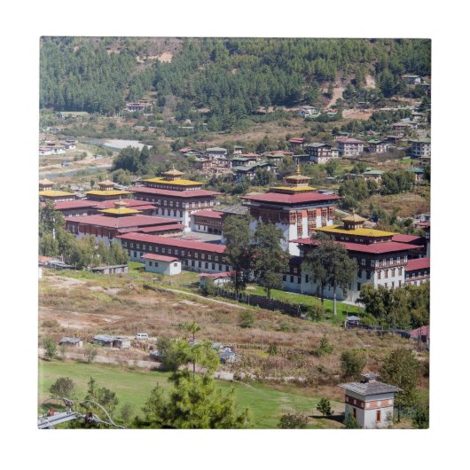 Carreau Palais du roi à Thimphu - Bhoutan (Devant)