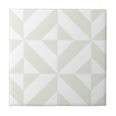 Carreau Pale Gray Geometric Deco Cube Pattern (Devant)