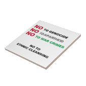 CARREAU PALESTINE LIBRE NON AUX CRIMES DE GUERRE APARTHEID (Côté)