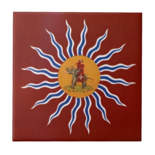 Carreau Palio de Sienne Contrada della Torre ( Tour) 