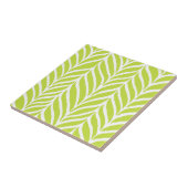 Carreau Palm Feuille Motif Chartreuse Green (Côté)
