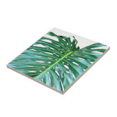 Carreau Palm Leaf, feuillage tropical, forêt tropicale (Côté)