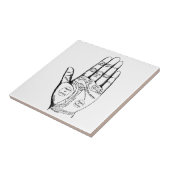 Carreau Palm Reading Chart Palmisme fortune future (Côté)