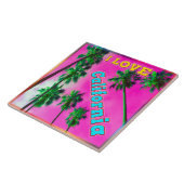 Carreau "Palm Sky : I LOVE California 3" Tile (Côté)