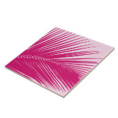 Carreau Palmette - rose magenta (Côté)