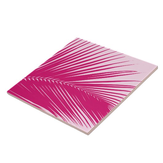 Carreau Palmette - rose magenta (Côté)