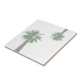 Carreau Palmier Stylisé Pastel Green Tropical (Côté)