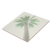 Carreau Palmier Stylisé Pastel Green Tropical (Côté)