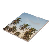 Carreau Palmiers de vacances tropicaux (Côté)