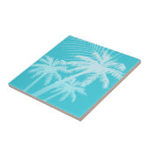 Carreau Palmiers d'été Aqua (Côté)