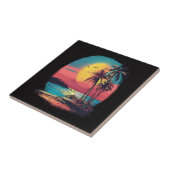 Carreau Palmiers et plage (Côté)