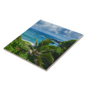 Carreau Palmiers marins tropicaux Blue Hawaii (Côté)