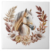 Carreau Palomino Quarterhorse Automne Wreath (Devant)