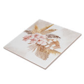 Carreau Pampas Palmiers Séchés Grass Terracotta Rose Flora (Côté)