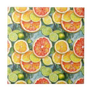 Carreau Pamplemousse, citrons, limons et oranges agrumes