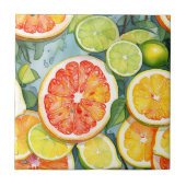 Carreau Pamplemousse, citrons, limons et oranges agrumes (Devant)