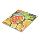 Carreau Pamplemousse, citrons, limons et oranges agrumes (Côté)