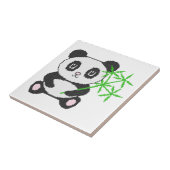 Carreau Panda à points croisés drôle (Côté)