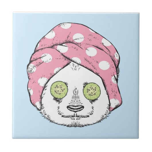 Carreau Panda au spa (Devant)