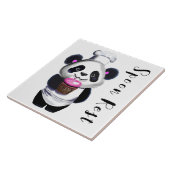 Carreau Panda Bear Trivet Spoon Repos (Côté)