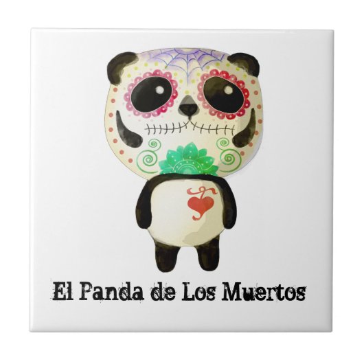Carreau Panda du jour des morts (Devant)