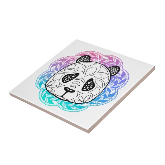 Carreau Panda Mandala (Côté)