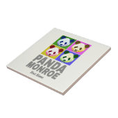 Carreau Panda Monroe Ours Pop Art Portrait (Côté)