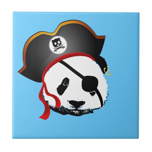 Carreau Panda pirate (Devant)