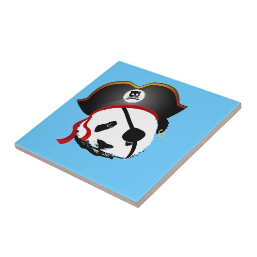 Carreau Panda pirate (Côté)