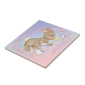 Carreau Panier de lapin et d'oeufs Brown (Côté)