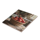 Carreau Panier de pommes rouges (Côté)