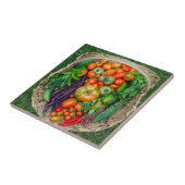 Carreau Panier de récolte de légumes (Côté)
