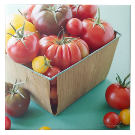 Carreau Panier des tomates d'héritage (Devant)