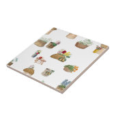 Carreau Paniers à fleurs du marché de l'Aquarelle (Côté)