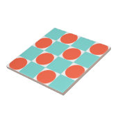 Carreau Panneau de contrôle Coral et Aqua Circle (Côté)