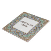 Carreau Panneau de nom d'espace de salle de méditation Man (Côté)