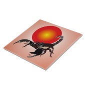 Carreau Panneau de photographie en céramique scorpion (Côté)