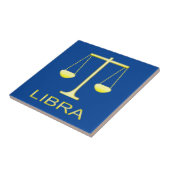 Carreau Panneau étoile Balance dorée de Libra (Côté)