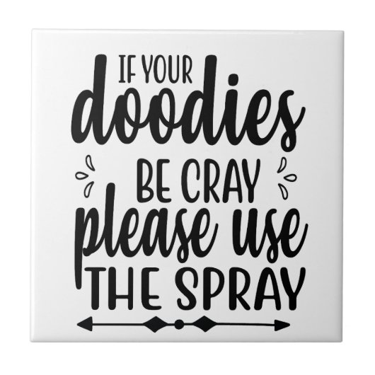 Carreau Panneau Humour salle de bain, Toilette Humour Carr (Devant)