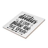 Carreau Panneau Humour salle de bain, Toilette Humour Carr (Côté)