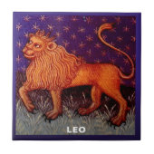 Carreau Panneau Lion Zodiac Lion Horoscope Anniversaire (Devant)