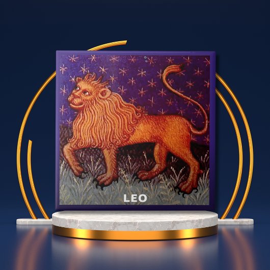 Carreau Panneau Lion Zodiac Lion Horoscope Anniversaire