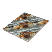 Carreau panneau rouillé diagonal de bois de flottage (Côté)