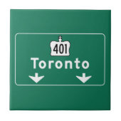 Carreau Panneau routier de Toronto, Canada (Devant)