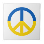 Carreau Panneau SYMBOLE DE LA PAIX Ukraine Bleu Jaune Drap<br><div class="desc">Paix pour l'Ukraine 💙 💛</div>