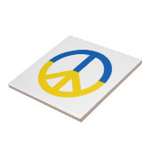 Carreau Panneau SYMBOLE DE LA PAIX Ukraine Bleu Jaune Drap (Côté)
