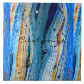 Carreau panneaux bleus rustiques en bois de genévrier (Devant)