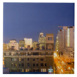 Carreau panorama de Chicago, Illinois, pris depuis West Lo