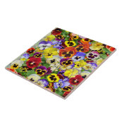 Carreau Pansies colorées (Côté)