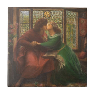 Carreau Paolo et Francesca da Rimini (par Rossetti)